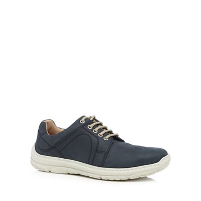 Blue casual lace-up trainers